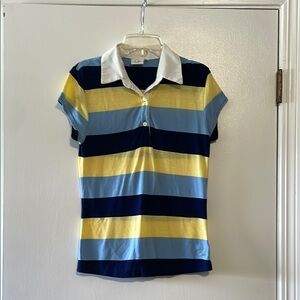 Next Era Striped Polo - Blue, Navy Blue, Yellow